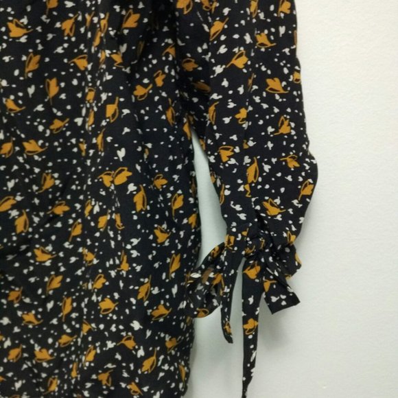 NWT Madewell silk TOP size S Off Shoulder blouse - Picture 4 of 7